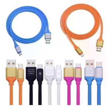 Imagem de Cabo 1.5m Usb Com Entrada Usb Saída TIPO C - COLORIDO - INOVA