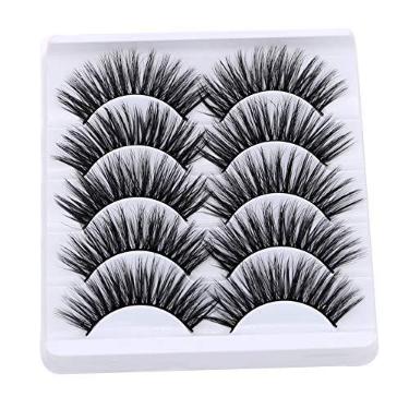 Imagem de Yanbirdfx Cílios Postiços, 5 Pares 3D Alongamento de Rabos Grossos Extensões de Cílios Maquiagem dos Olhos Dramático Grosso Longo Macio