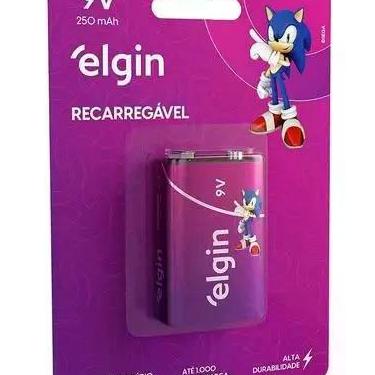 Imagem de Bateria Elgin Recarregável 9v (82215) 250mah