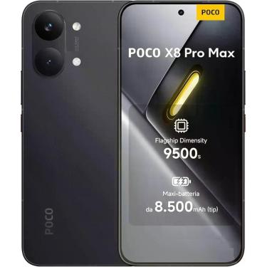 Imagem de Poco X8 ProMax 12GB 256GB Preto Smartphone 5G Global - Xiaomi Poco X8 