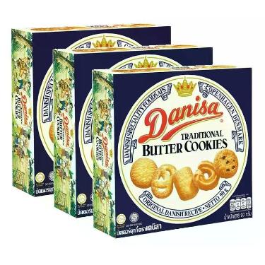 Imagem de Kit 3 Biscoito Amanteigado Tradicional DANISA 90g