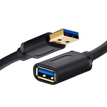 Imagem de Tan QY Cabo de Extensão Usb 3.0 de 3 Pés, Cabo Extensor de Alta Velocidade Usb 3.0 Tipo A Macho para Fêmea para Playstation, Xbox, Unidade Flash Usb, Disco Rígido, Leitor de Cartão, Scanner, Impressor