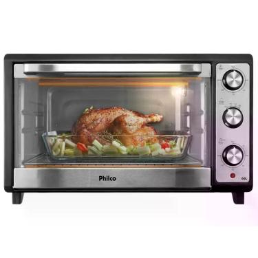 Imagem de Forno Elétrico de Bancada Philco Multifuncional Grill 66L com Lâmpada