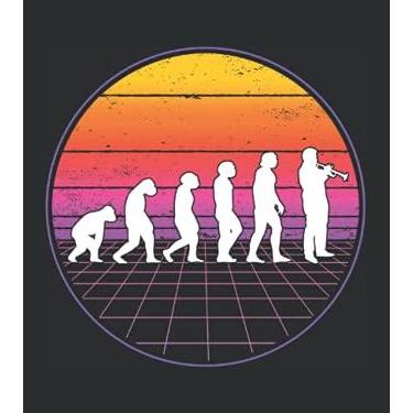 Imagem de Trompetenspieler Tagesplaner: Trompete Evolution Vaporwave Trompetist/Kalender 2022 / Wochenplaner Tagesplaner Planer/Planungsbuch To-Do-Liste / 6x9 Zoll / 100 ausfüllbare Seiten