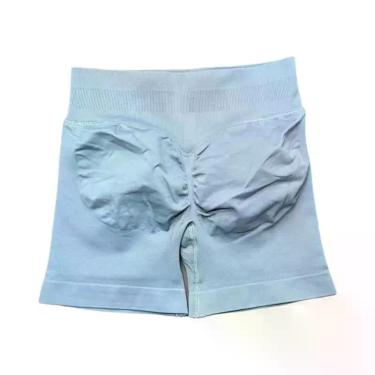 Imagem de Shorts De Yoga E Corrida Femininos De Cintura Alta Sem Costura, Elásti