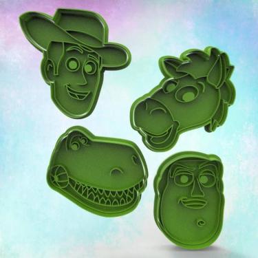 Imagem de Cortador Biscoito Molde Forma TOY STORE Marcador Carimbo Pasta America