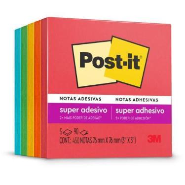 Imagem de Bloco de Recado POST-IT Coleção Diversão 76X76MM Pacote com 5 - 3M