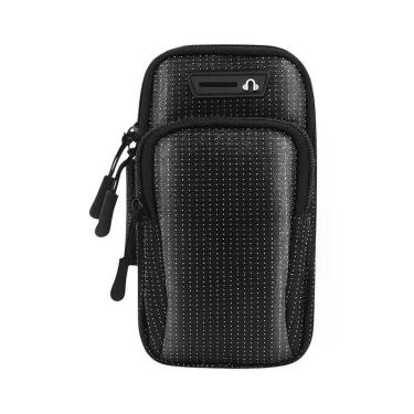 Imagem de Bolsa de Braço Preta Esportiva Entrada para Fone de Ouvido - Generico