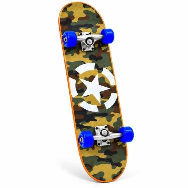 Imagem de Skate Infantil Radical Com Lixa Antiderrapante Menino e Menina 77CM - 