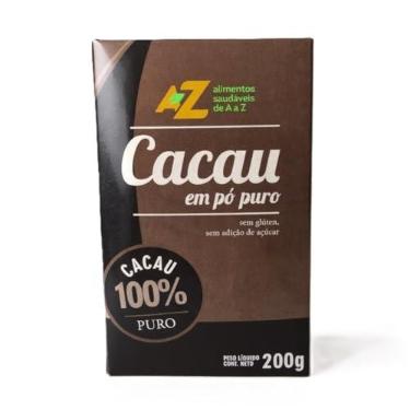 Imagem de Cacau em Pó 100% Puro Sem Açúcar 200g – AZ Alimentos | Sem Glúten e Sem Lactose