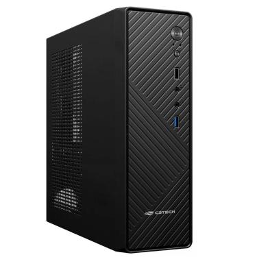Imagem de Gabinete Slim DT-200BK Micro ATX - Mini ITX Aço com Fonte 200W SFX Preto C3tech