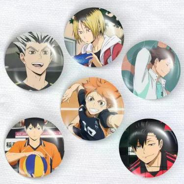 Imagem de Botons Anime Variados, Broche, Buttons 4,4cm- 6 Unidades - NoBrand, Ha
