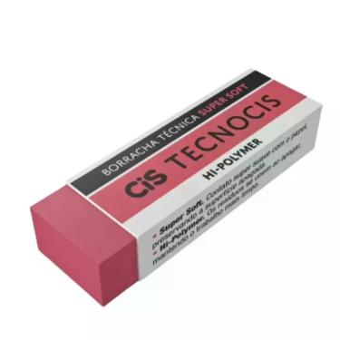 Imagem de Borracha Técnica CIS Soft Touch com Material hi-polymer para Apagar sem Danificar o Papel 1 Unidade Vermelho
