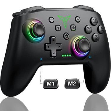 Imagem de Controle sem fio para Nintendo Switch, Switch Lite, Switch Oled. Bluetooth Gamepad com Dual Shock, 6-Axis Gyroscope, Turbo, Bateria de longa duração 18hrs