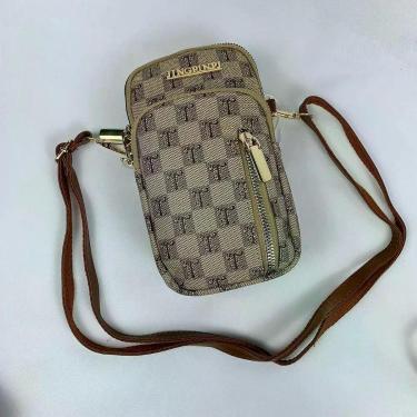 Imagem de Bolsa Feminina Tiracolo Transversal Porta Celular Com Alça Ajustável Passeio marfim