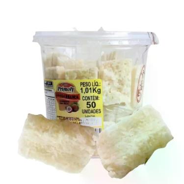 Imagem de Mini Cocada Branca doce leite condensado kit 50un de 20gr - Genérica