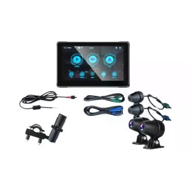 Imagem de GPS Para Motocicleta À Prova d'Água De 7 Polegadas Com Tela Sensível A