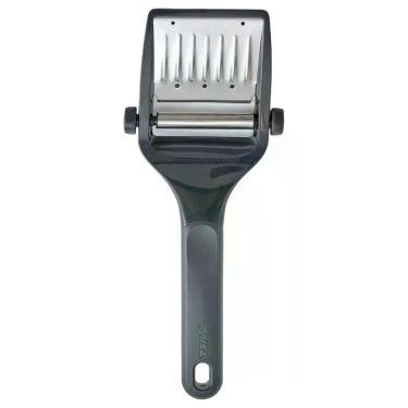 Imagem de Fatiador de Queijo Dial&Slice 5 Níveis de Ajuste Aço Inoxidável com Trava de Segurança para Cozinha Cinza Zyliss