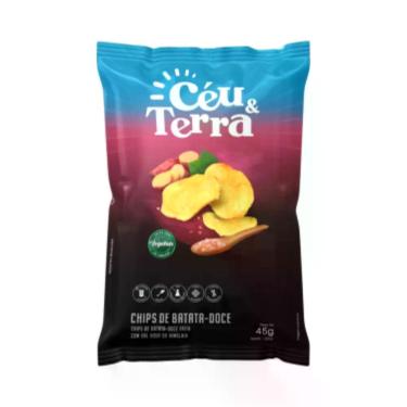Imagem de Chips Batata Doce Com Sal Rosa Do Himalaia - Céu & Terra 45g