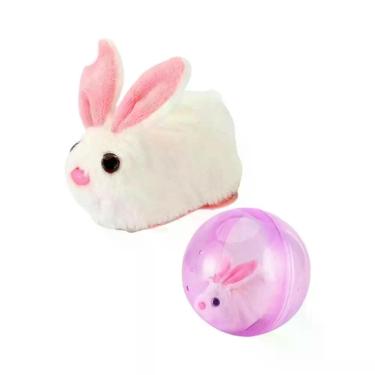 Imagem de Bola Elétrica Rolante para Hamster - Brinquedo de Exercício Transparen