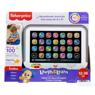 Imagem de Brinquedo Tablet Aprender Brincar Fisher Price Mattel HXB80
