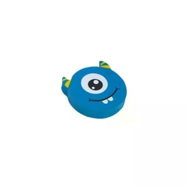Imagem de Borracha BRW Boo com Design Divertido para Lápis de Grafite e Escrita Suave Unidade Escolar Azul