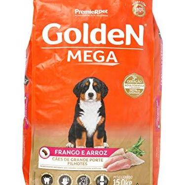 Imagem de Ração Golden Cães Filhotes Raças Grandes Sabor Frango e Arroz, 15kg Premier Pet Para Todas Gigante Filhotes,