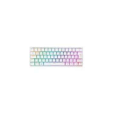Imagem de Teclado Sem Fio Gamer Motospeed, RGB, Wireless e Bluetooth, Switch Brown, US, Branco - SK66