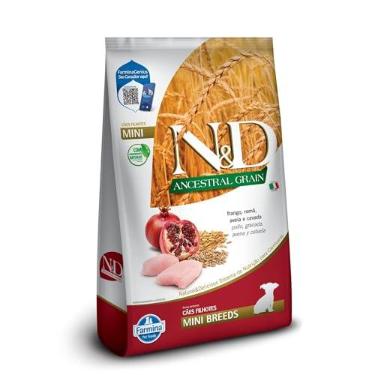 Imagem de Ração Farmina N&D Ancestral Grain Frango Cães Filhotes Raças Pequenas - 10,1kg