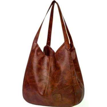 Imagem de Bolsa Feminina Academia Ombro Trabalho Multiuso  - AlwyStore, Marrom