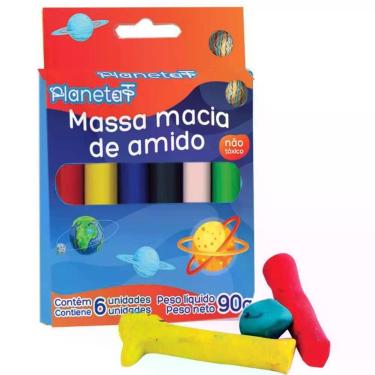 Imagem de Massa para Modelar 6 Cores Amido PCT.C/12 - V.M.P.