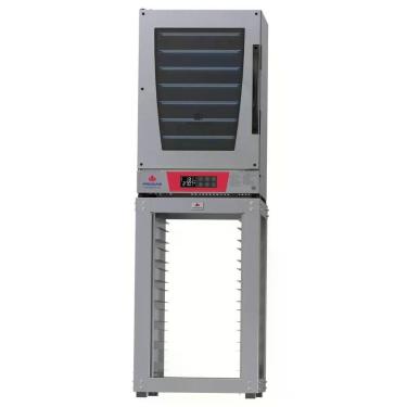Imagem de Kit Forno Turbo Elétrico Progás Prp-008 Plus Vermelho 220V + Mesa Mes-008 Inox