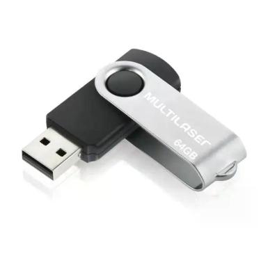 Imagem de Pen Drive USB 2.0 - Twist - 64 GB - Multilaser, 64GB