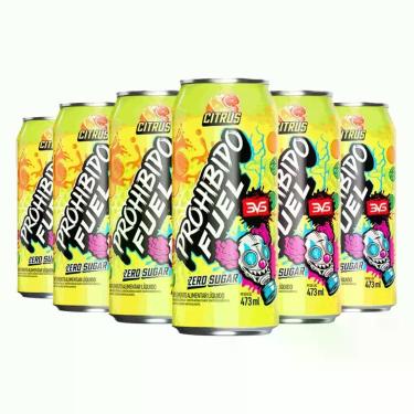 Imagem de Prohibido Fuel Pré-Treino Drink Pack (6 unid. de 473ml) - Sabor: Citru