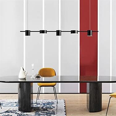 Imagem de Lustres modernos de LED para sala de estar, mesa de jantar, lustre de teto, luminária suspensa para cozinha, luminária regulável para lustre interno