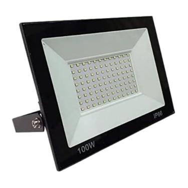 Imagem de Kit 2 Refletor Holofote Led SMD Microled Branco Frio 6000k 100w