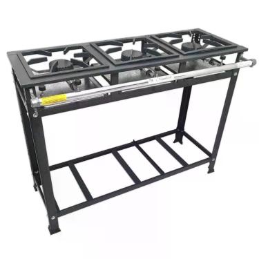 Imagem de Fogão Industrial 3 Bocas Mr Fogões Alta Pressão 30X30 P5