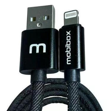 Imagem de Cabo Carregador Lightning p/ iPhone com Entrada USB - 1 metro - Reforçado - Ultra rápido - Original 1 ano de garantia