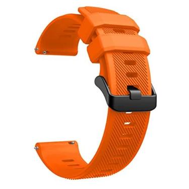 Imagem de DFAMIN Pulseira de silicone de 22mm para Garmin Forerunner 745 Pulseira Smartwatch Para Huawei Magic2 GT 2 46mm Correa Cinto Acessórios Pulseira (Cor: Laranja, Tamanho: Para Huawei gt2 Pro)