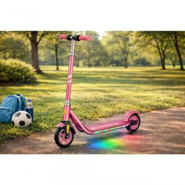 Imagem de Patinete Elétrico Infantil - Rosa com Base Antiderrapante e Luzes LED Bivolt Unitoys