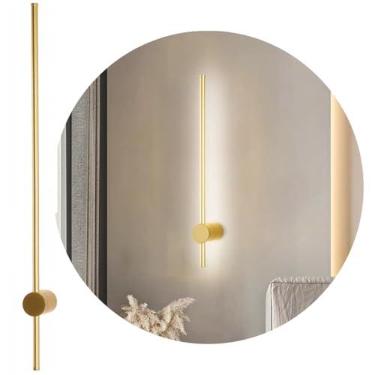 Imagem de Gimpo, Luminária Arandela Parede 360° LED 3x1 Barra Luz Indireta Gimpo KJBD-171-GOLD