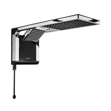 Imagem de Chuveiro Elétrico Lorenzetti Acqua Ultra Duo Preto Cromado, 110V, Pret