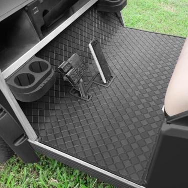 Imagem de Cartalia Tapete de piso Club Car DS, revestimento antiderrapante de cobertura total atualizado para carrinho de golfe com design de borracha resistente de 8 mm e fácil de limpar, serve para Club Car DS 1982-2013 / Villager 1982-2018