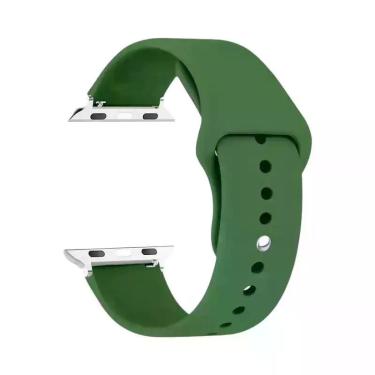 Imagem de Pulseira De Silicone Para Apple Watch 44mm 45mm 40mm 41mm 42-38mm, Bra