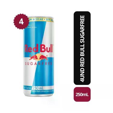 Imagem de Red Bull Sugar Free 250ml Sem Açúcar Original 4 UNID