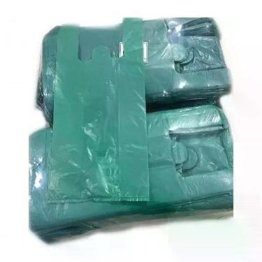 Imagem de Sacola Plástica Reciclada 50x70 5KG Resistente Reforçada Azul, Verde, Marrom Higipack