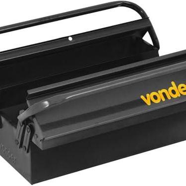 Imagem de Vonder, Caixa Metálica Sanfonada Para Ferramentas, Com 3 Gavetas, 40 Cm X 19 Cm X 16 Cm.