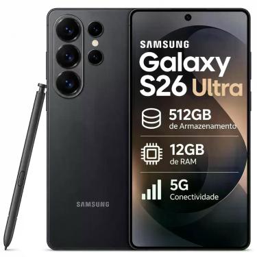 Imagem de Smartphone Celular Samsung Galaxy S26 Ultra 5G 512GB, 12GB RAM, Tela A