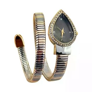 Imagem de Relógio elegante para senhora, com mostrador em forma de gota de água 