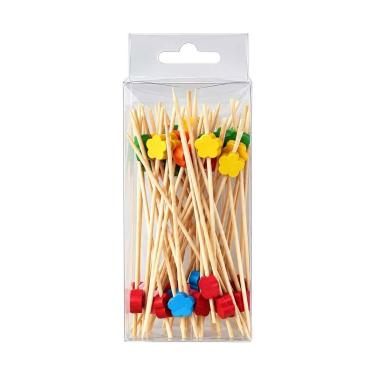 Imagem de Palitos para Aperitivo em Bambu Primavera 12cm 50 Unidades - TUUT